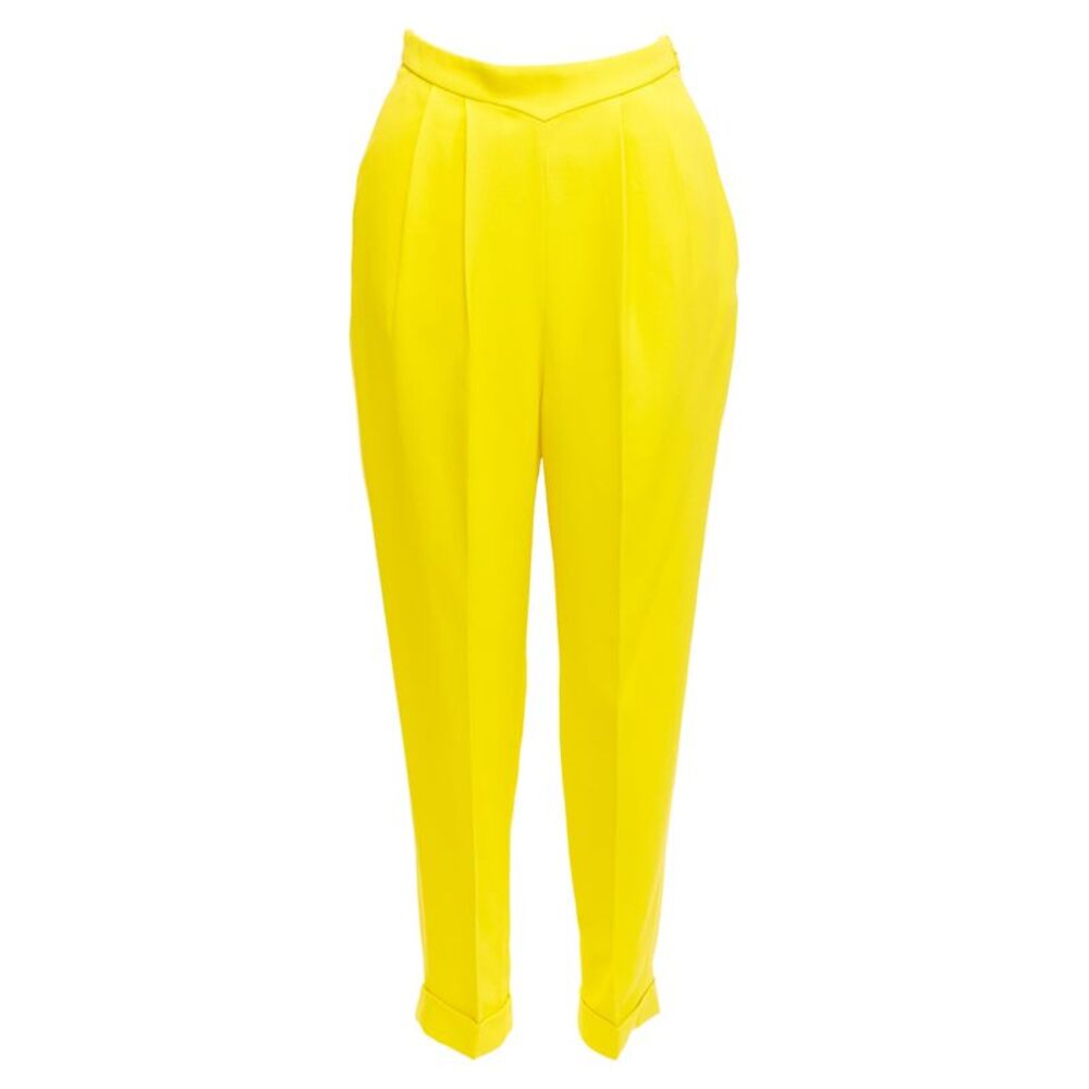 Delpozo viscose blend high v waistband harem pants